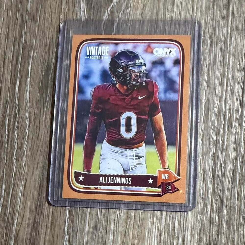 2024 Onyx Vintage Football Ali Jennings Card /75 Virginia Tech